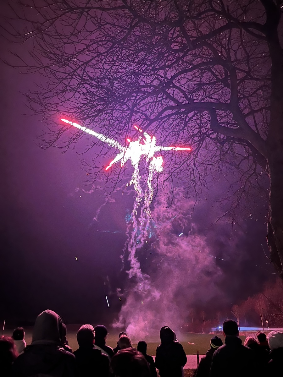 Privates Feuerwerk in Einhaus